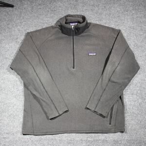 Vintage Patagonia Fleece Jacket Mens L Gray Outdoor Warm Casual Lightweight